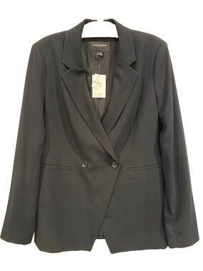 Banana Republic Women's Black Double-Breasted Blazer NWT